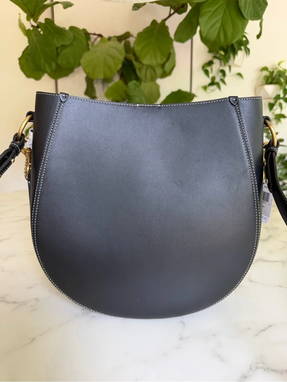NWT Coach Maddy Hobo Glovetanned Leather Black Crossbody Bag with Pouch 88344
